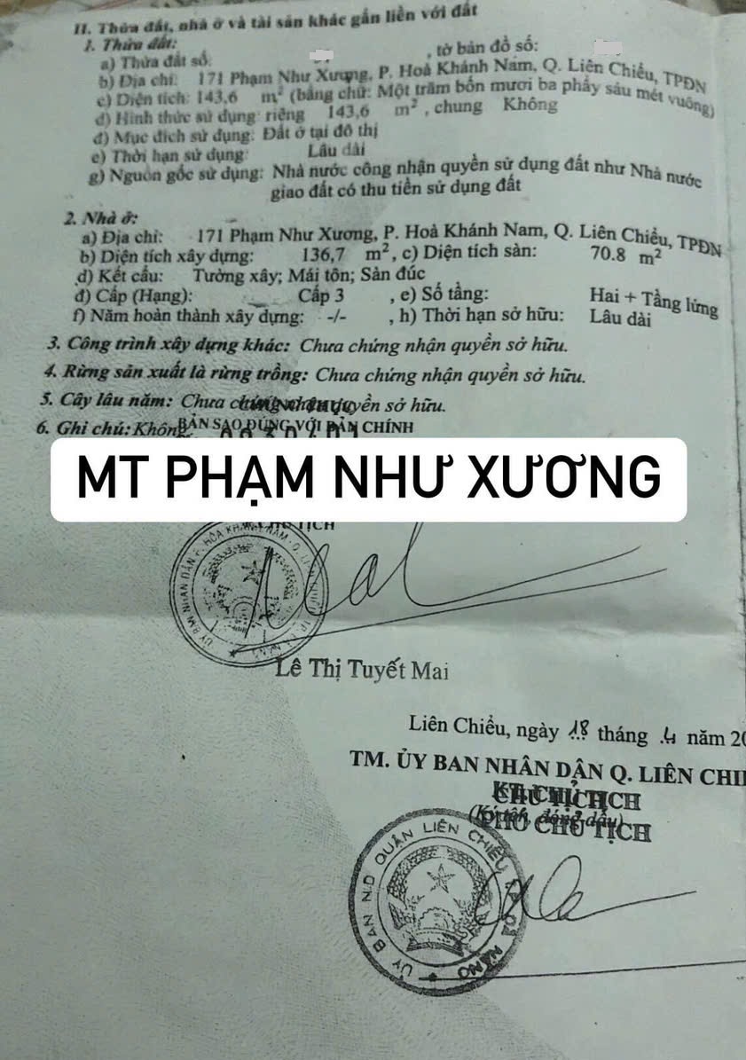 🔴Bán nhà 2 tầng MT Phạm Như Xương - Vị trí kinh doanh - Ảnh chính